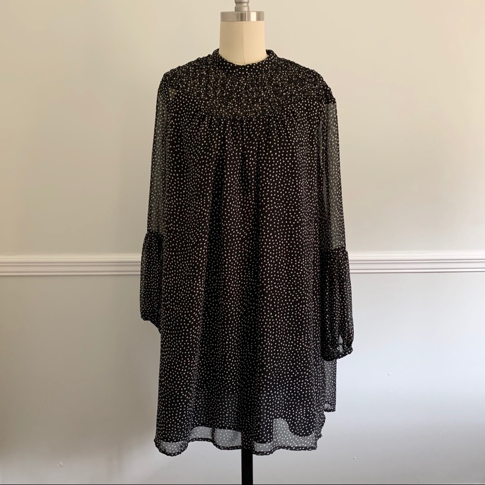 Zara Polka Dot Swing Dress XS